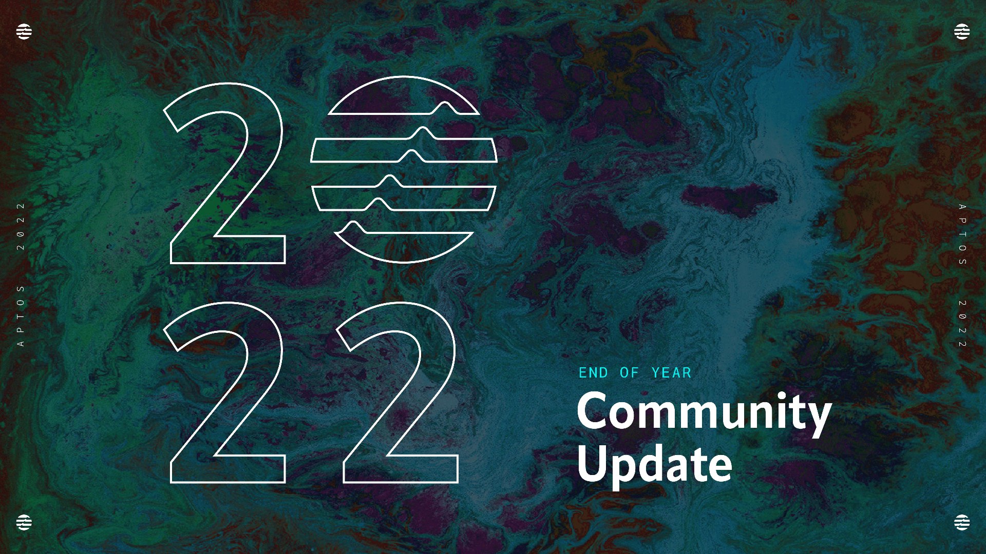 Aptos 2022 End of Year Community Update poster artwork