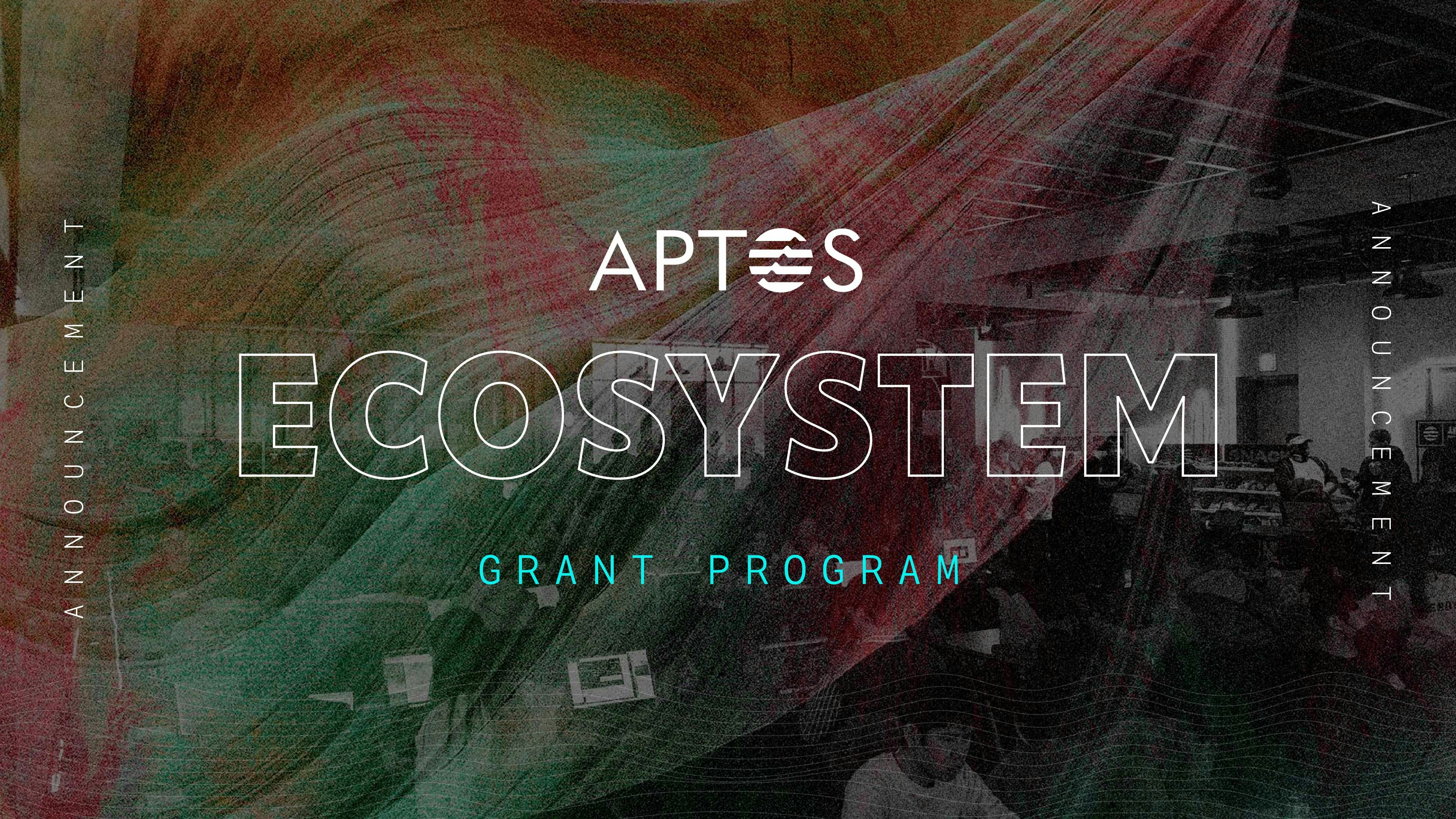 Aptos Ecosystem Grant Program announcement poster artwork